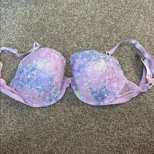 Victoria's Secret Purple and Blue Tie-Dye Bra